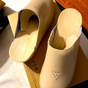 Natural calf leather, non-slip clogs/shoes